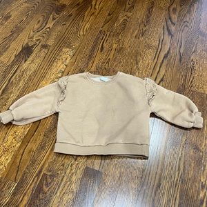 Zara baby girl ruffle sweatshirt